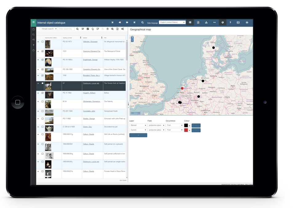 screenshot of Axiell Collections